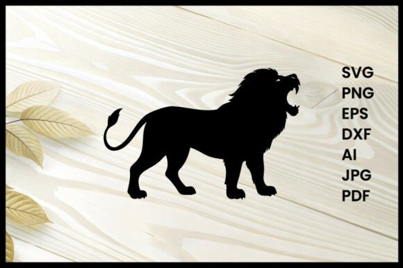 Download Lion Roaring Silhouette Illustration - Illustration Collection