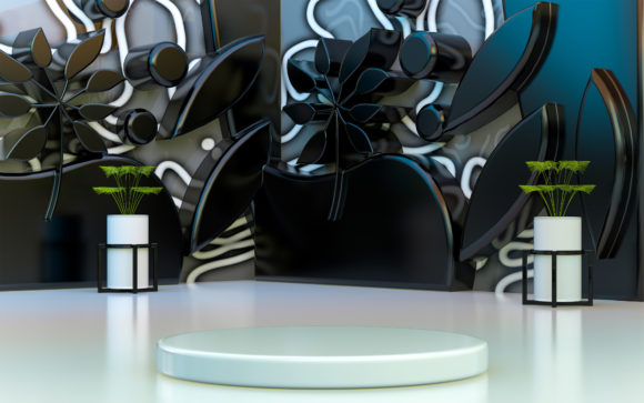 Download Dark Interior Podium Display - Dark interior Collection
