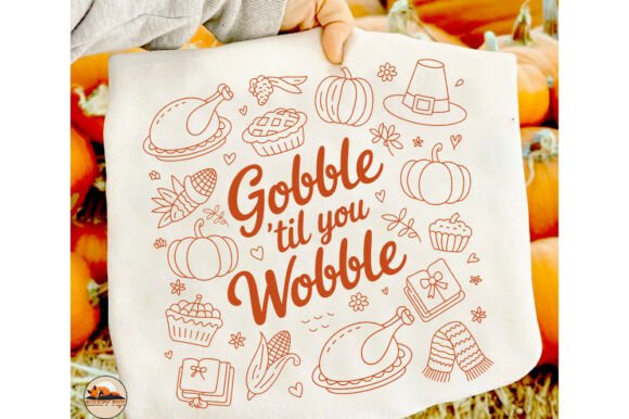 Download Gobble Til You Wobble Thanksgiving Png - Thanksgiving Collection