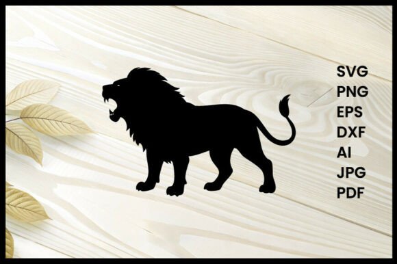 Download Lion Growling Silhouette Illustration - Illustration Collection