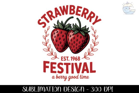 Download Strawberry Est 1968 Festival Design Png - Festival Collection