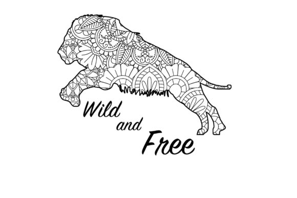 Download Wild and Free Lion Mandala - Premium Bundle