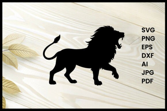 Download Lion Roaring Silhouette Illustration - Illustration Collection